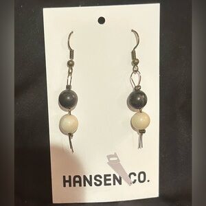 Black and white Dangle Earrings